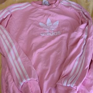 Adidas pink crew neck